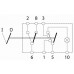 444191 - Off-on 24V mode C illuminated hazard switch body. (1pc)